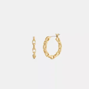 Linked C Small Hoop Earrings