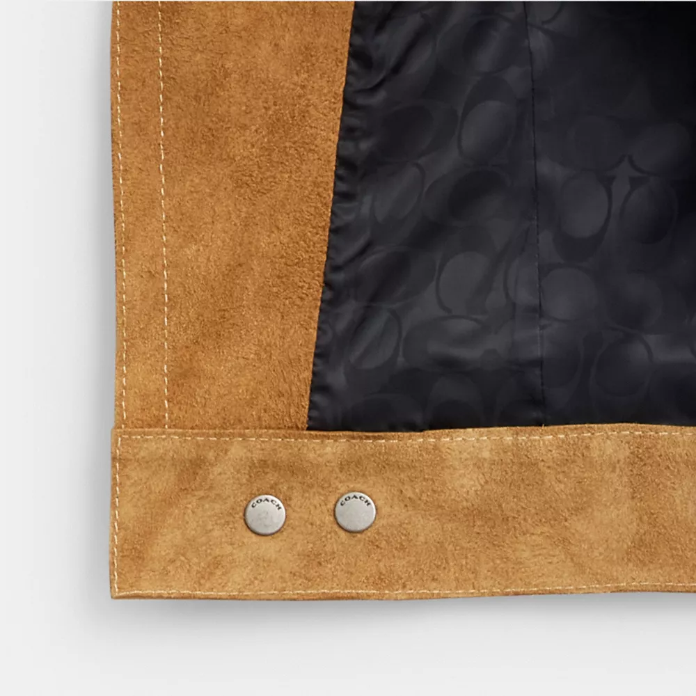 Asymmetric Suede Jacket - Image 2