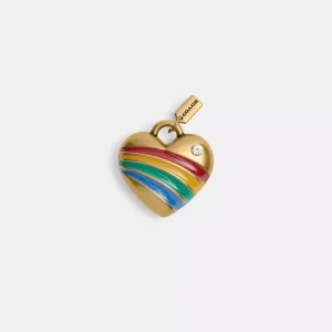 Rainbow Heart Shoelace Charm