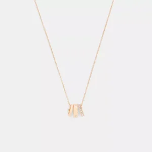 Repeated C Rondelle Necklace