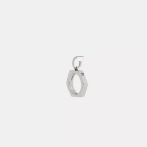 Hex Nut Single Earring
