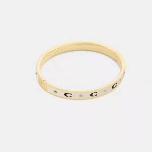 Repeated C Hinged Bangle