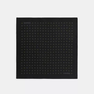 Dotty Heart Print Silk Bandana