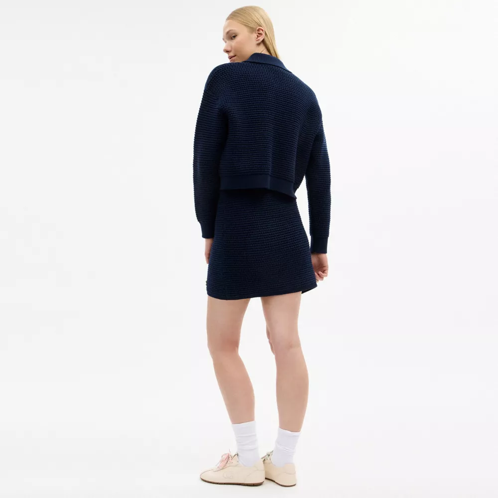 Textured Knit Skirt - Image 3