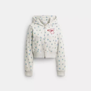 Coach | Brain Dead Shrunken Floral Print Hoodie