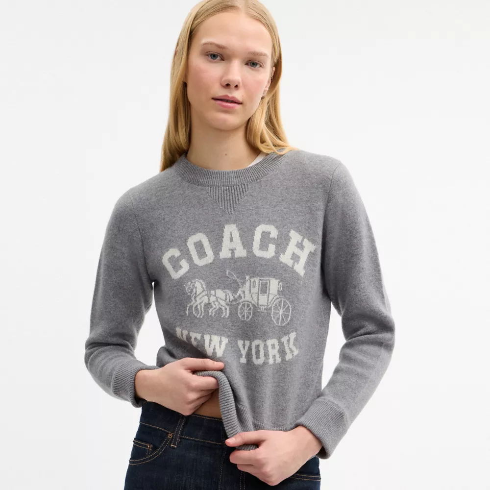 Horse And Carriage Crewneck Sweater - Image 4