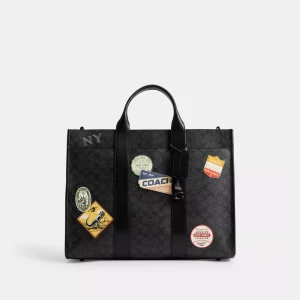 Wesley ToteIn Signature Canvas With Patches
