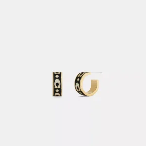 Repeated C Huggie Earrings