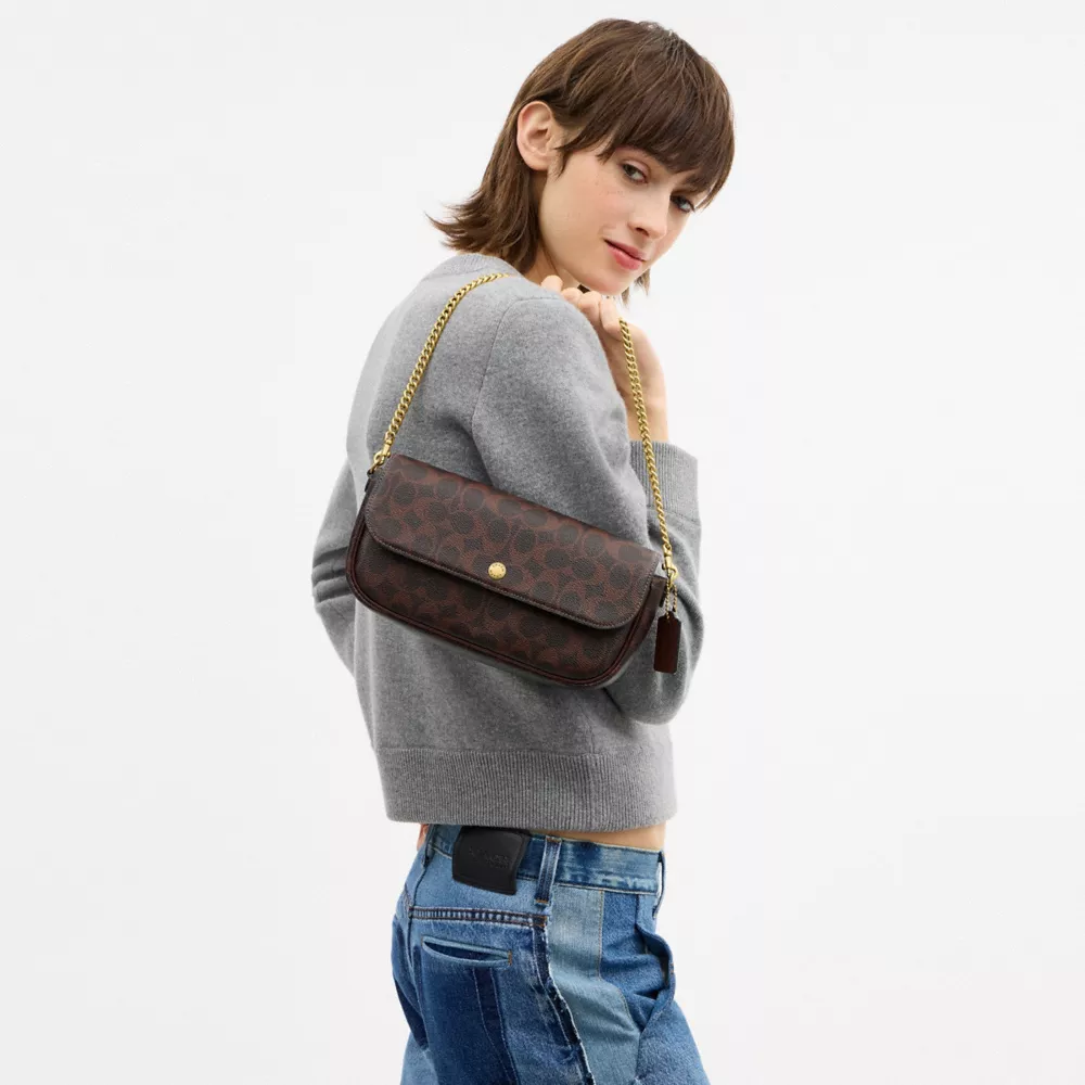 Brook Flap Chain BagIn Signature Canvas - Image 10