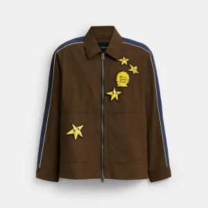 Coach | Brain Dead Nylon Racer JacketIn Recycled Polyamide