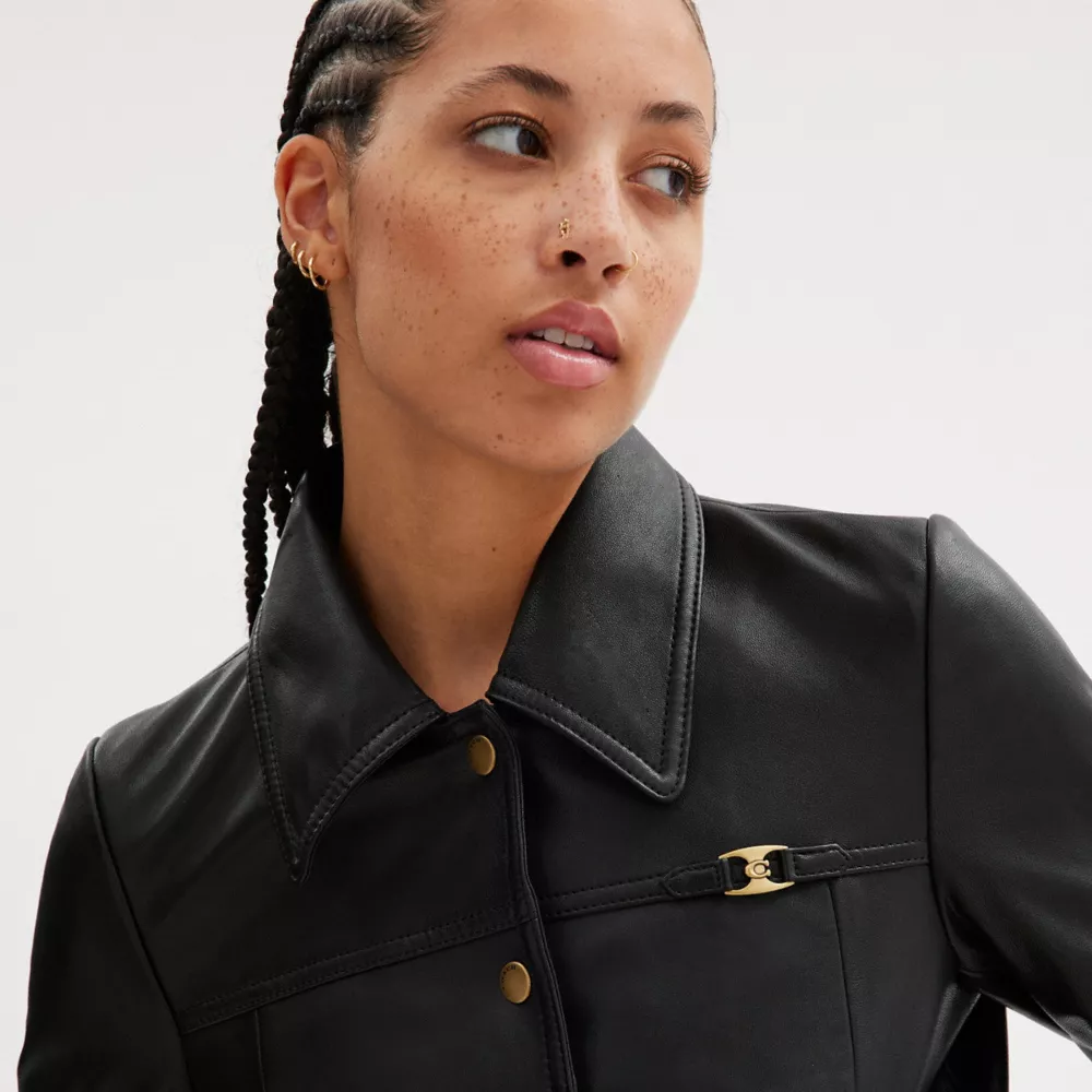 Heritage C Snap Front Shrunken Jacket - Image 5