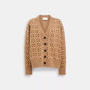Signature Relaxed V-Neck Cardigan