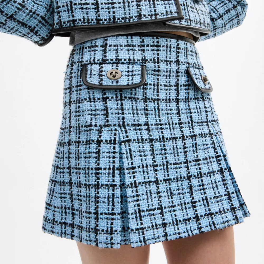 Turnlock Tweed Skirt - Image 4