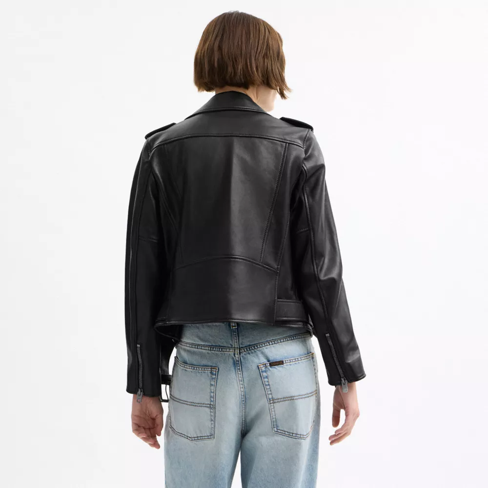 Belted Moto Jacket - Image 4
