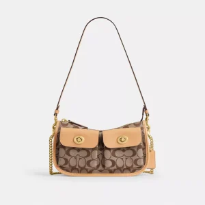 Twin Turnlock Waverly BagIn Signature Jacquard
