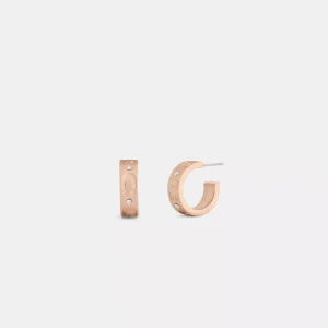 Repeated C Huggie Earrings