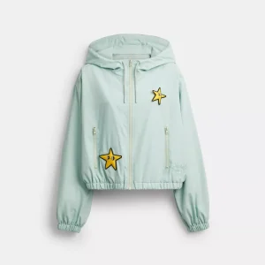 Coach | Brain Dead Star Cropped WindbreakerIn Recycled Polyamide