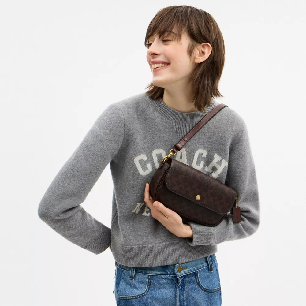 Brook Flap Chain BagIn Signature Canvas - Image 9
