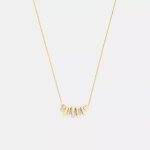 Mixed Rondelle Pendant Necklace
