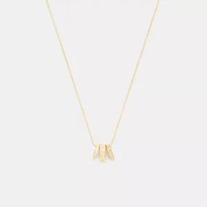 Repeated C Rondelle Necklace