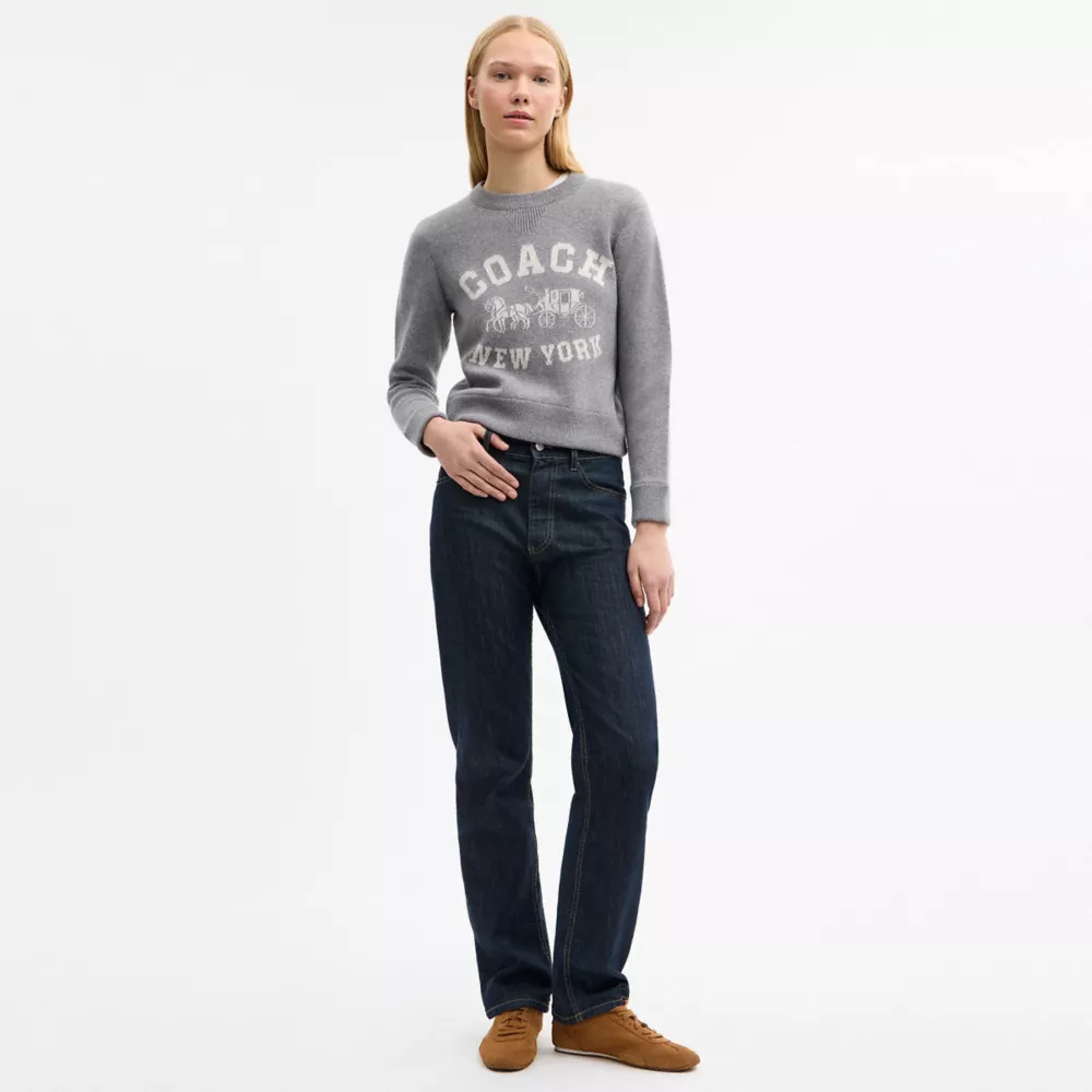 Horse And Carriage Crewneck Sweater - Image 2