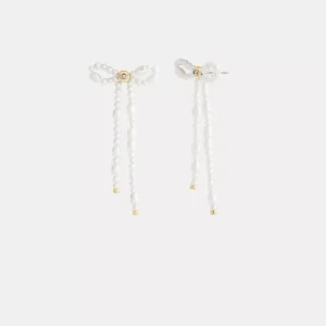 Pearl Bow Earrings