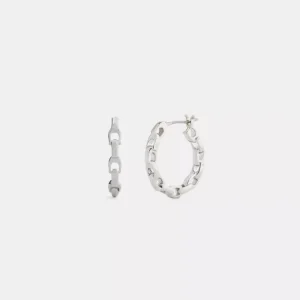 Linked C Small Hoop Earrings
