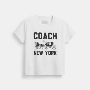 Horse And Carriage T-ShirtIn Organic Cotton